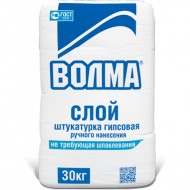 Волма Слой - Гипсовая штукатурка для внутренних работ, 30 кг, Россия