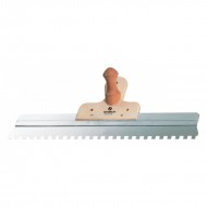 Storch Edelstahl Fassadenspachtel mit Knauf 10*10, 60 см - Профессиональный фасадный зубчатый шпатель с набалдашником, Германия
