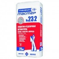 Тайфун Мастер № 23.1; 2; 3 — Штукатурка декоративная, фактура «Короед 1; 2; 3мм», под окраску или белая, 25 кг, Беларусь
