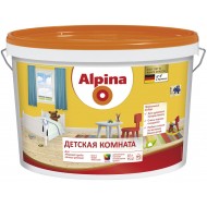 Alpina Детская комната B.1 - Износостойкая, шелковисто-матовая краска для детских комнат, белая, 10л, Беларусь